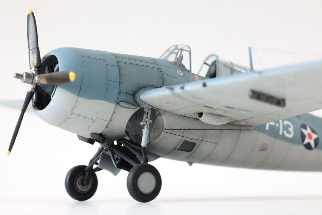 Details on the clear sprue of the F4F-3 Wildcat 1/72 kit