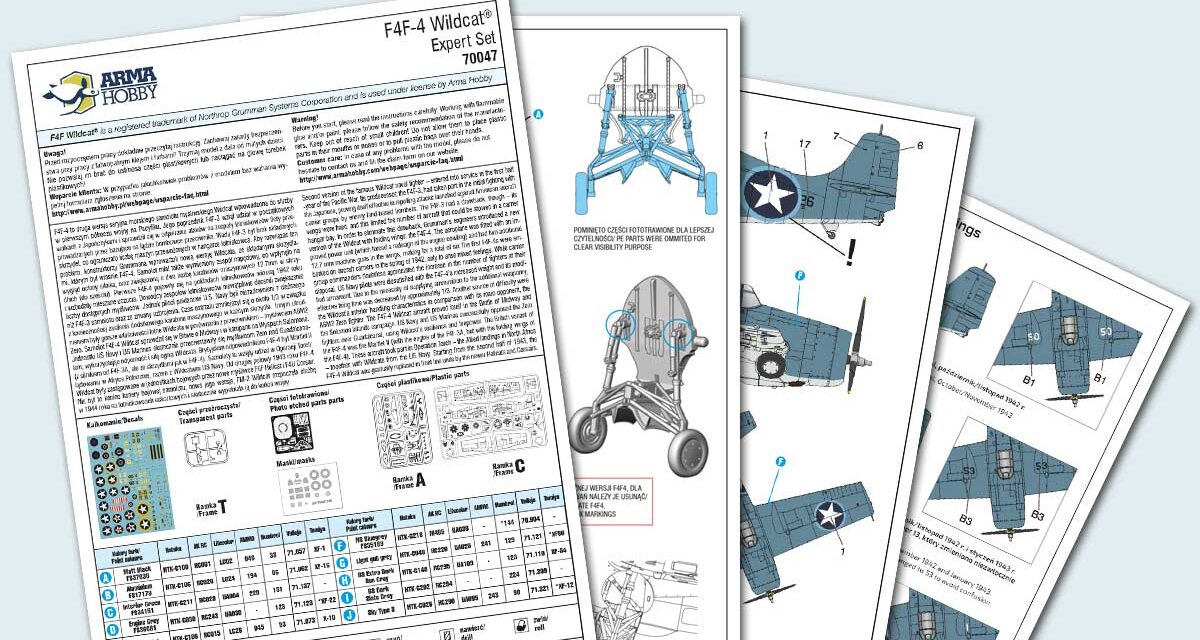 F4F-4 Wildcat Expert Set – instrukcja montażu